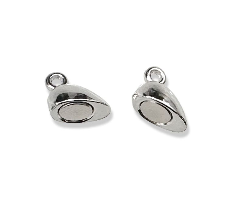 kadzidło i Magnetyczne zapięcie w kształcie serca ze srebrnego metalu 9 mm x 20|pl