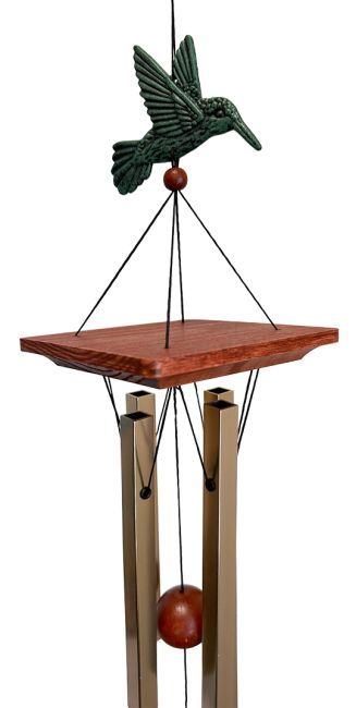 Kwadratowy dzwonek kolibra z brązu o średnicy 60 cm