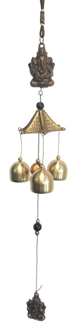 Metalowy dzwonek Ganesh o średnicy 47 cm