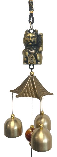 Metalowy dzwonek Lucky Cat o średnicy 47 cm