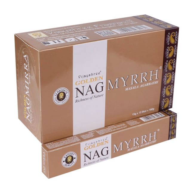 Kadzidło Vijayshree Golden Nag Mirra 15g