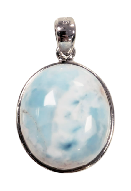 kadzidło i Wisiorek ze srebra próby 925 Larimar AA 2,7 g