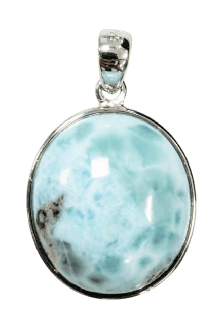 kadzidło i Zawieszka ze srebra próby 925 Larimar AA 2,91g
