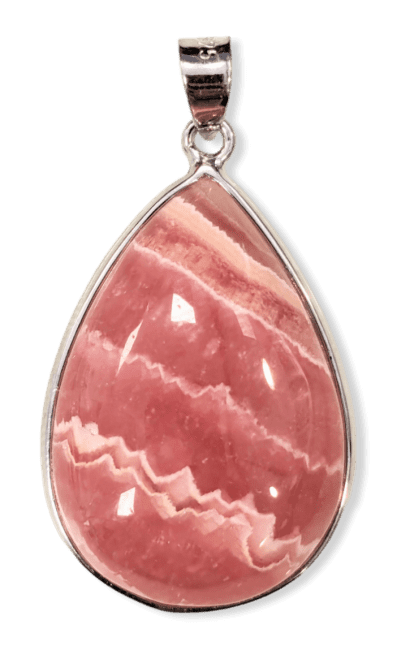 Pendentif Argent 925 Rhodochrosite Argentine AAA 1 pièces 6,57g