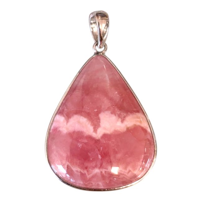 Wisiorek z rodochrozytem ze srebra próby 925, srebro klasy AAA, 1 sztuka, 3,97 g