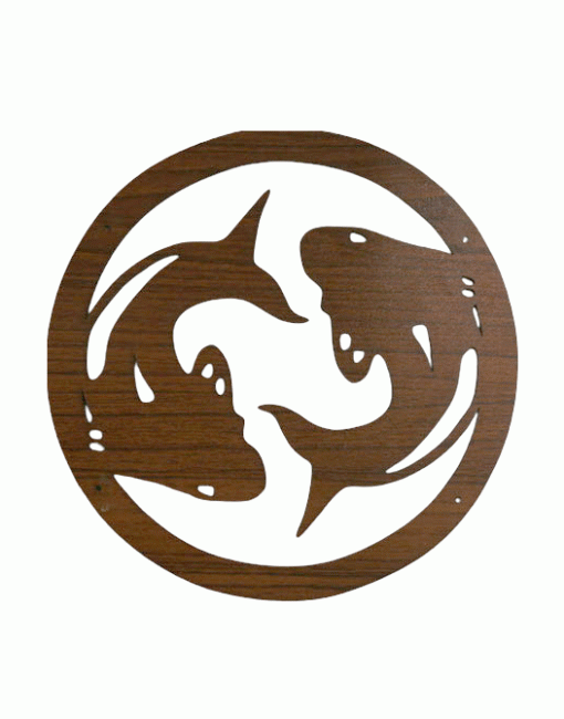18 cm drewniany magnetyczny panel w kształcie ryby do HMD999