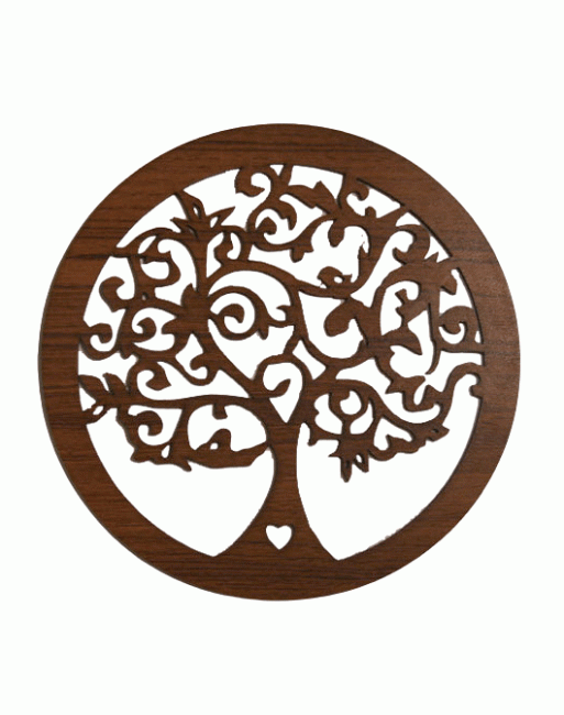 Magnetyczny znak w kształcie serca z kwiatowym drzewem życia, 18 cm, do HMD999