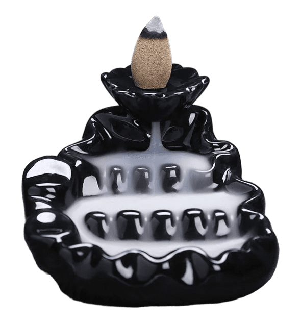 Uchwyt na kadzidełko Blackflow Ceramiczny wodospad rzeczny 10cm