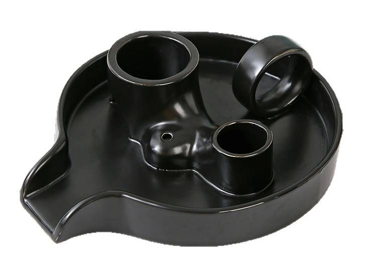 Czarny ceramiczny uchwyt na kadzidełka Palo Santo i białą szałwię 18,50 cm