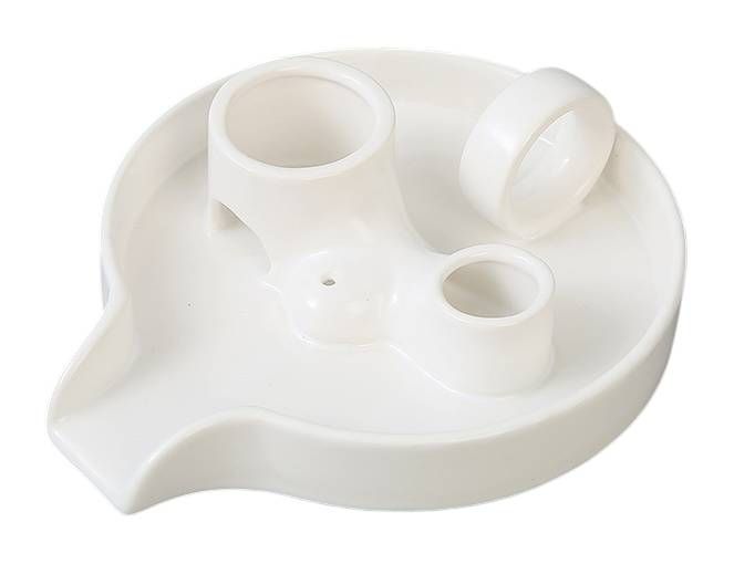 Biały ceramiczny uchwyt na kadzidełka Palo Santo i białą szałwię 18,50 cm