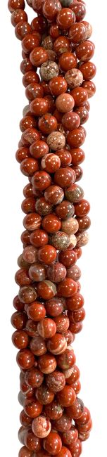 Koraliki Red Jasper AB 4mm na drucie 40cm