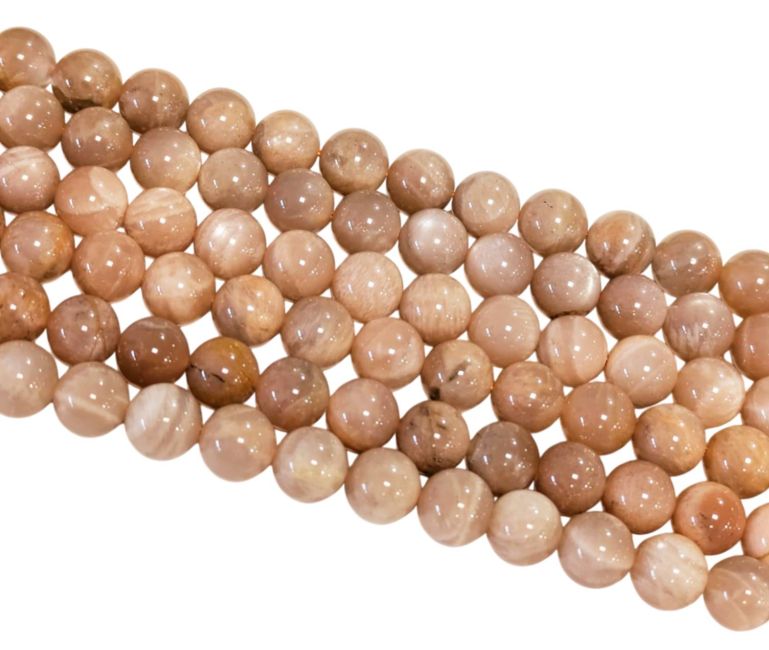 Koraliki z kamienia słonecznego o średnicy 8 mm na drucie o średnicy 40 cm