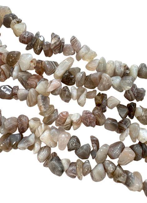 kadzidło i Agat Botswana A wióry 3-8mm na drucie 80cm