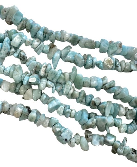 kadzidło i Larimar A wióry 5-8mm na drucie 80cm