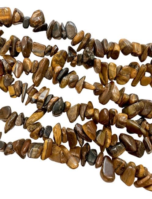 kadzidło i Tiger Eye A wióry 5-8mm na drucie 80cm