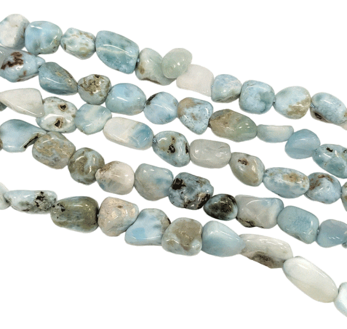 kadzidło i Larimar A Kamienie spadające na drucie 5-8mm 40cm