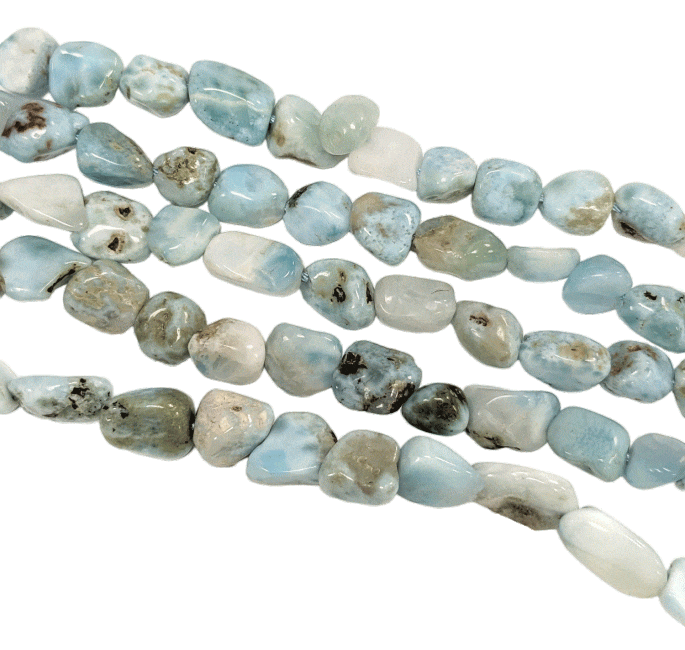 Larimar A Kamienie spadające na drucie 5-8mm 40cm