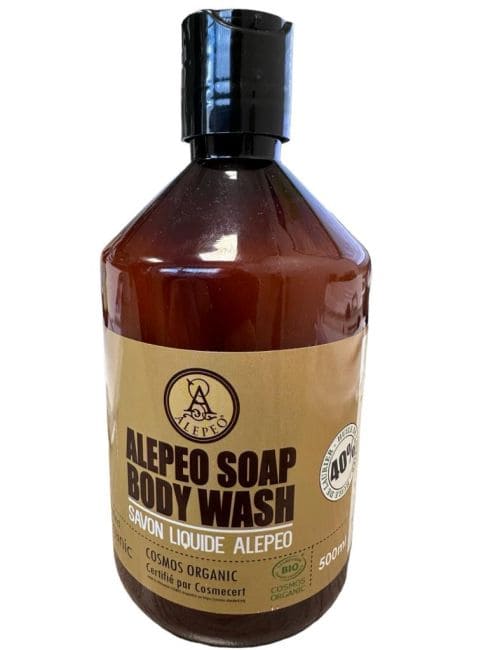 kadzidło i Organiczne mydło pod prysznic Aleppo 40% Laurel 500ml
