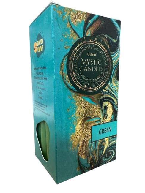 kadzidło i Świece Przyciemniane Goloka Zielona Masa 13cm 20szt|pl