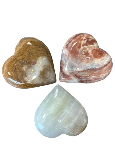 kadzidło i Uchwyt na kadzidło Kamień onyksowy w kształcie serca 7x2.5cm|pl