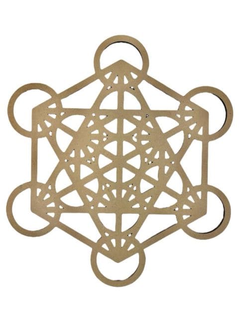 Drewniana tabliczka Metatron Cube 20cm