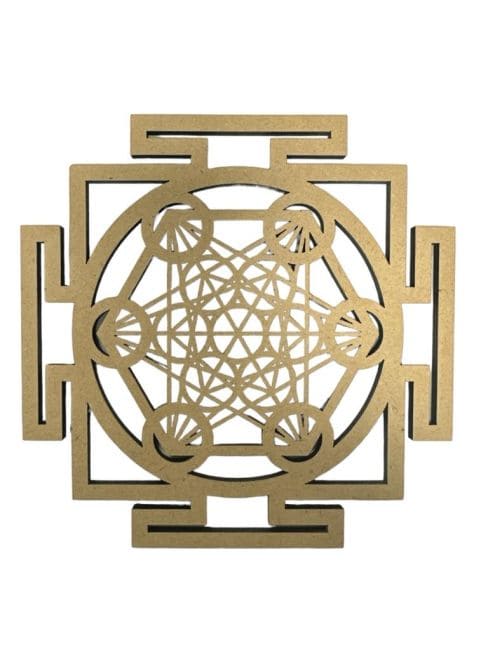 Drewniana tablica Metatron Sri Yantra 20 cm