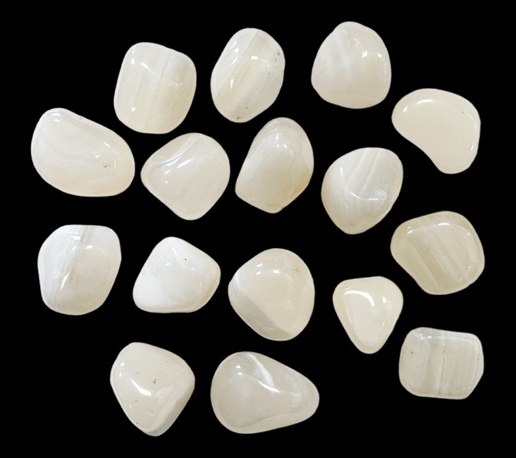 Agat Biały Z Obsypanymi Kamieniami 250g