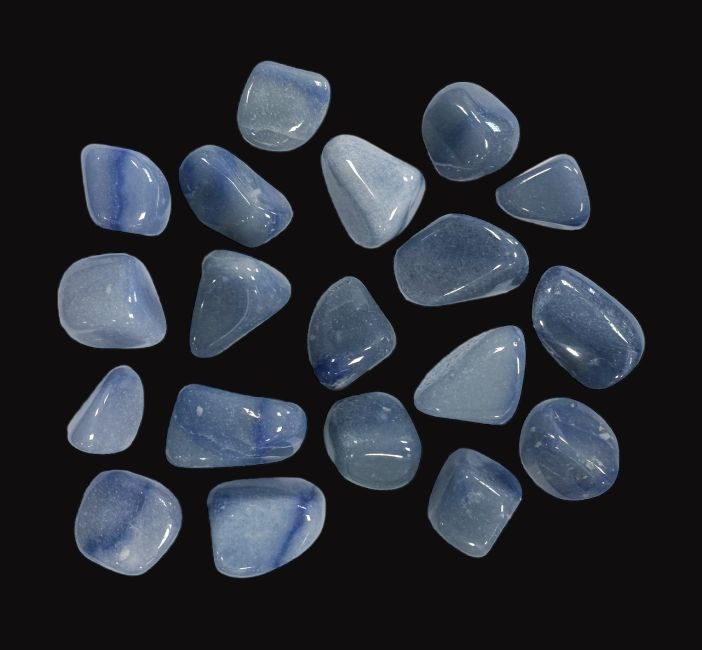 Awenturyn niebieski z obsypanymi kamieniami 250g