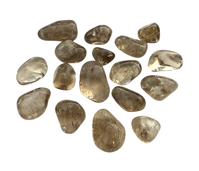 Wędzony kryształ górski z obsypanymi kamieniami 250g