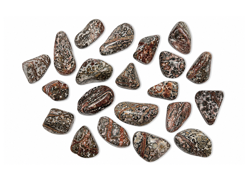 kadzidło i Jaspis Leopardzi AB Kamienie Bębnowane 2-3cm 250g