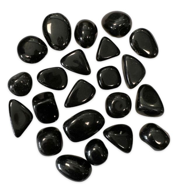 Czarne kamienie Obsydian AB 250g