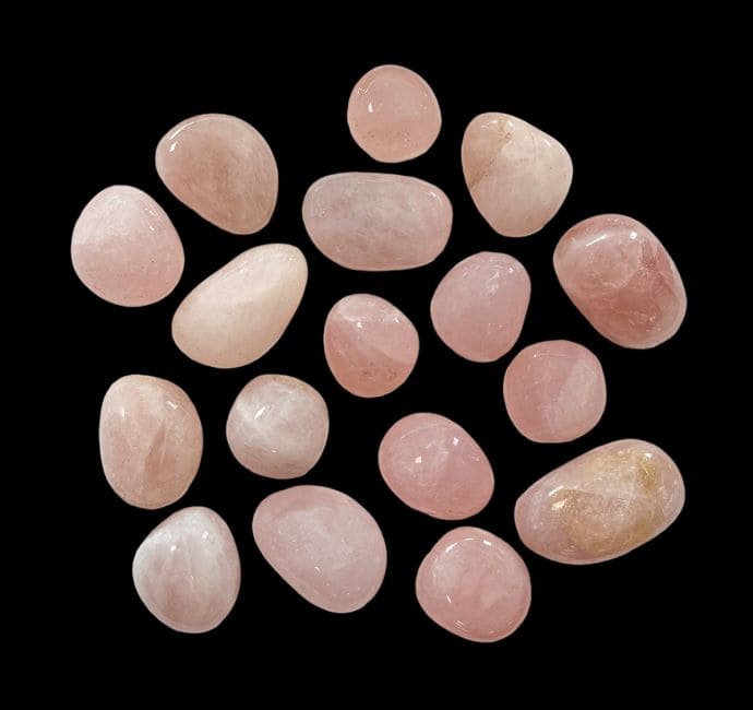 Kamienie Rose Quartz AB spadły 2-3cm 250g