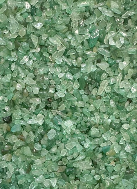 Zielony Awenturyn A Naturalny Kamień Chips 3-5mm 500g