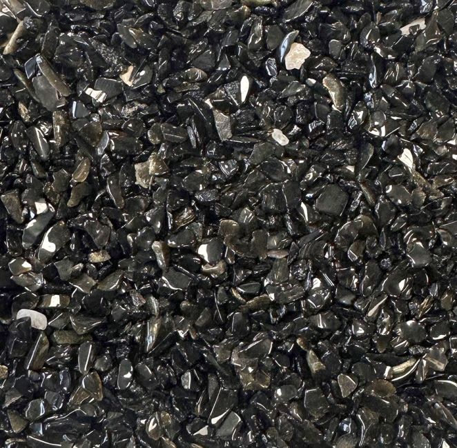 Czarny Obsydian Naturalny Kamień Chips 3-5mm 500g