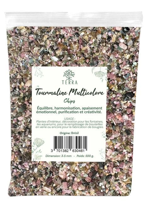 Turmalin Multicolor AA Naturalne kawałki kamienia 1-4mm 500g