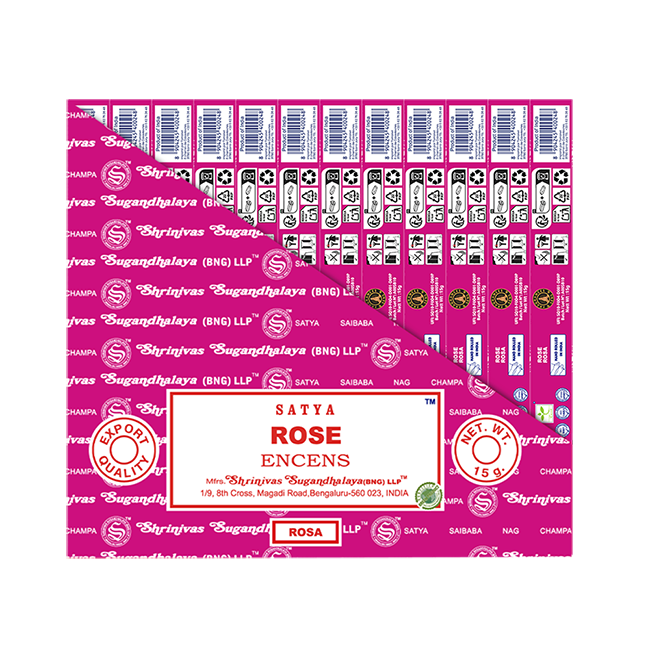 kadzidło i Kadzidełka Satya Rose 15g|pl