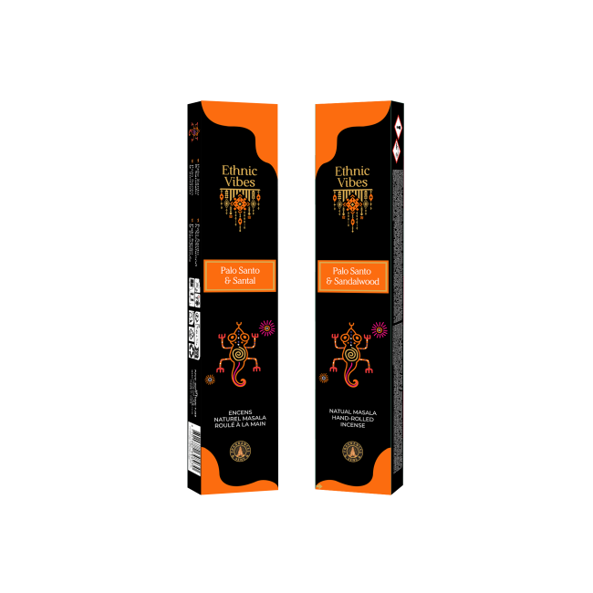 kadzidło i Kadzidła Fragrances & Sens Ethnic Vibes Palo Santo & Drzewo Sandałowe Masala 15g|pl