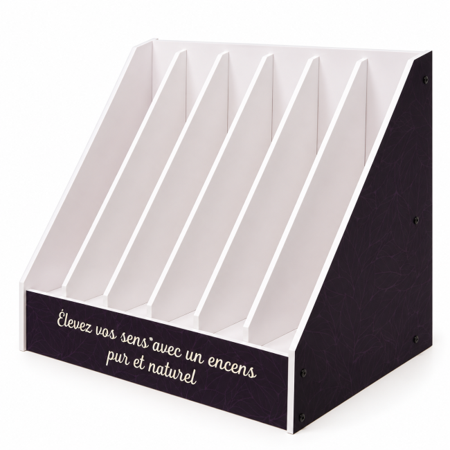kadzidło i Pusty Wyświetlacz na Kadzidła 6 Przegródek z PVC 33,7 cm