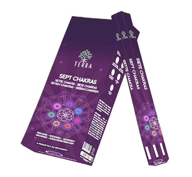 kadzidło i Kadzidła hexa Terra 7 Chakras bez węgla drzewnego