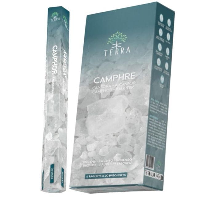 Kadzidło Terra Camphor Hexa bez węgla drzewnego 30gr