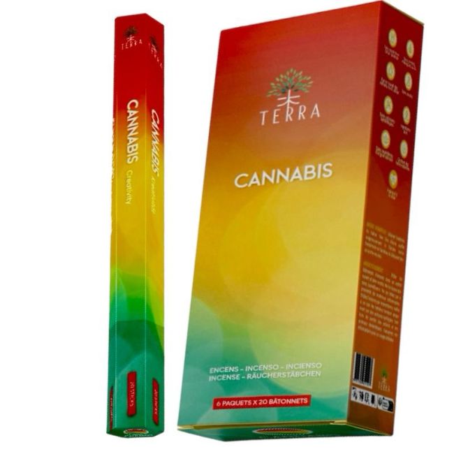 Kadzidło bezwęglowe Terra Cannabis hexa
