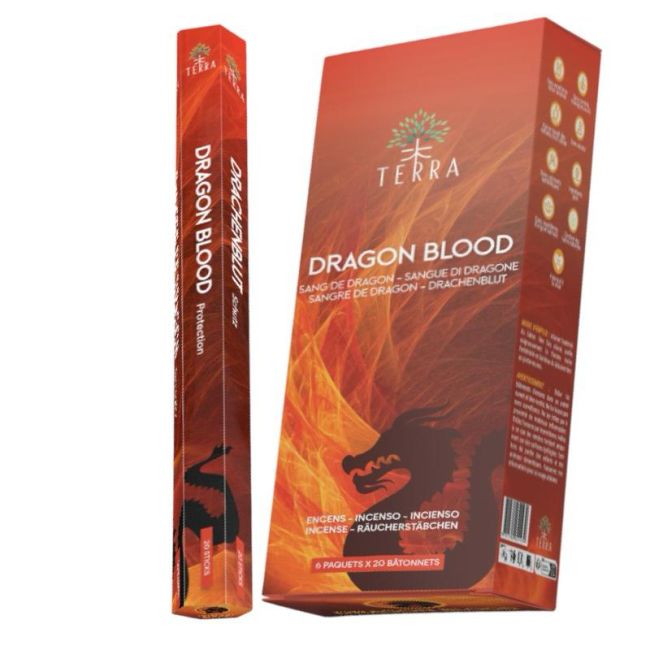 Kadzidło Terra Dragon's Blood Hexa bez węgla drzewnego