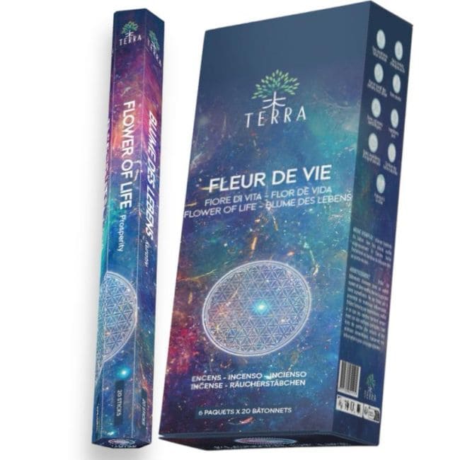 Encens Terra Fleur de Vie hexa sans charbon