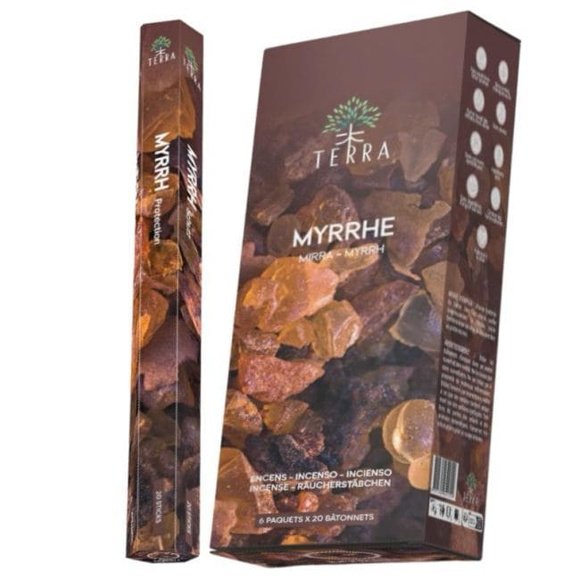 Kadzidło Terra Myrrh Hexa bez węgla drzewnego 30gr