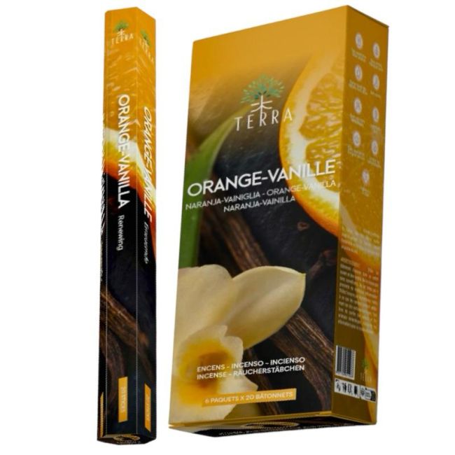 Kadzidło Terra Orange Vanilla Hexa bez węgla drzewnego 30gr