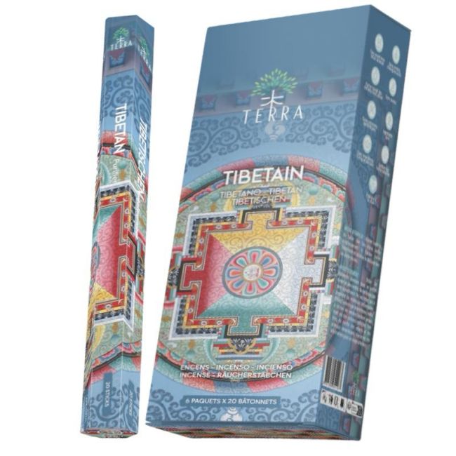 Kadzidło tybetańskie Terra Tibetan bez węgla drzewnego 30gr