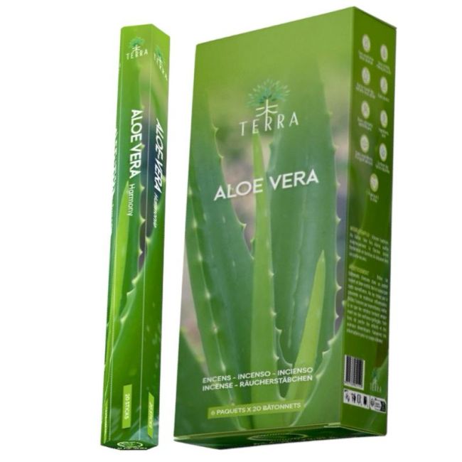 Kadzidło Terra Aloe Vera Hexa bez węgla drzewnego 30gr