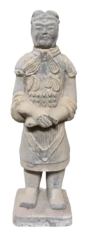 Antyczna kolorowa statua z terakoty ogólnej 20cm