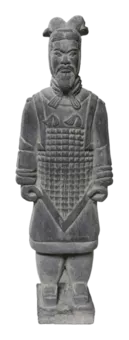 Czarna statua z terakoty ogólnej 20cm