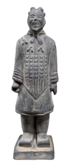 Czarna statua z terakoty ogólnej 20cm
